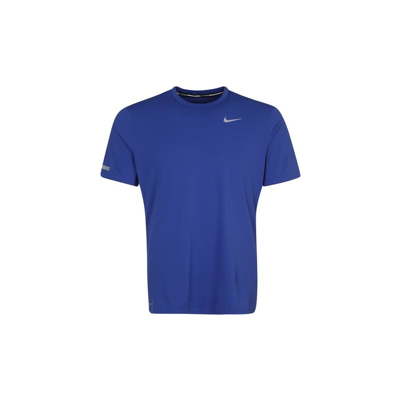Nike Dri-Fit Contour Laufshirt Herren blau L - 48/50,M - 44/46,XL - 52/54