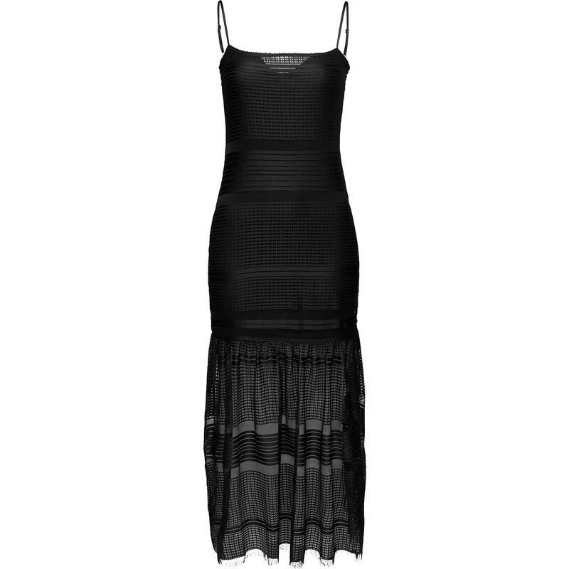 FRENCH CONNECTION Maxi Dress Fringe Fancy