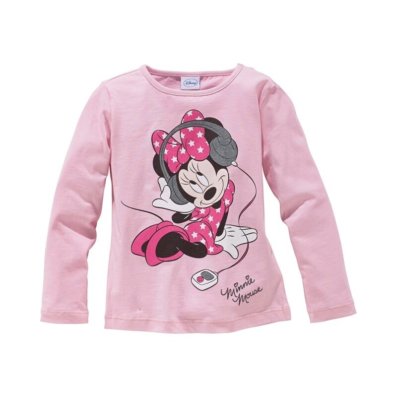 WALT DISNEY Langarmshirt mit Minnie Mouse Druck für Mädchen