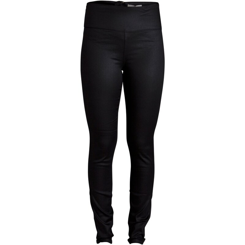 PIECES Coated Leggings hochtailliert