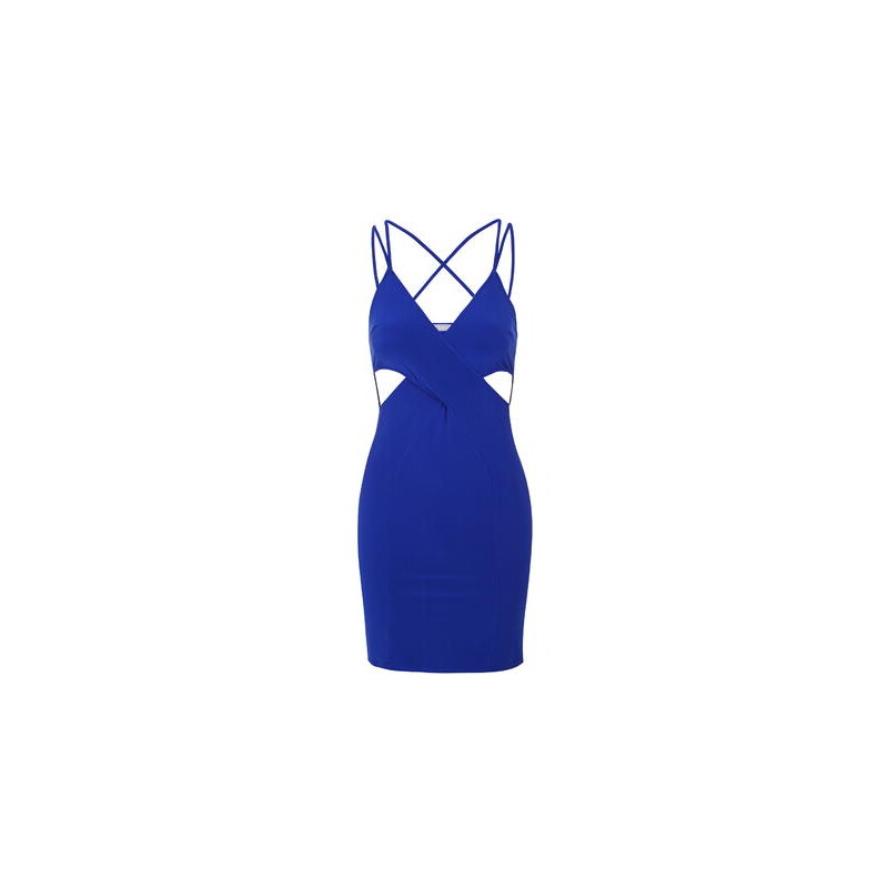Topshop **Kleid mit überkreuzten Rückenträgern von Love - Blau