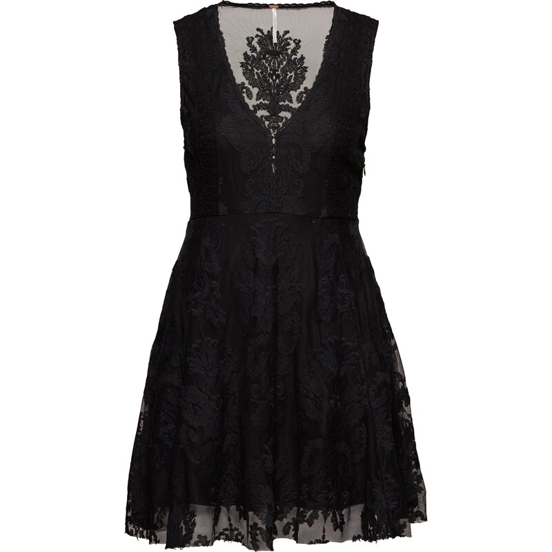 Free People Seidenkleid Embroidered Mesh Reign Over Me Dress