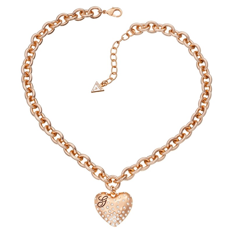 GUESS Halskette Glossy Hearts Ubn51435