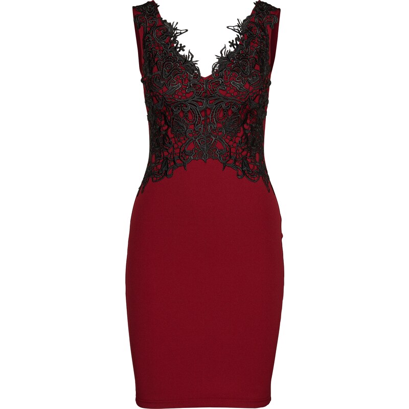 Lipsy Cocktailkleid BURGDY LACE DRESS