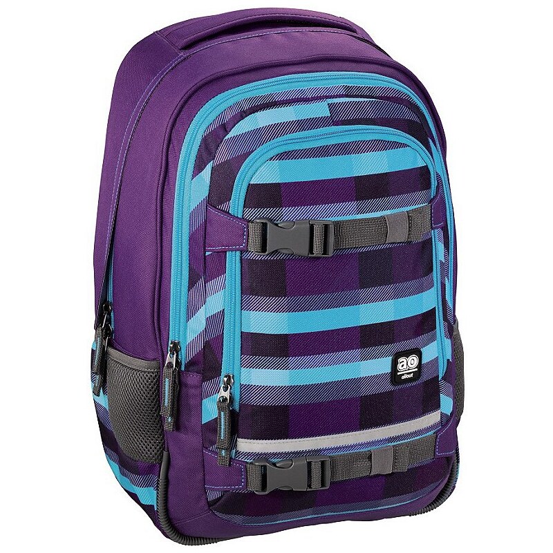 All Out Rucksack Selby, Summer Check Purple
