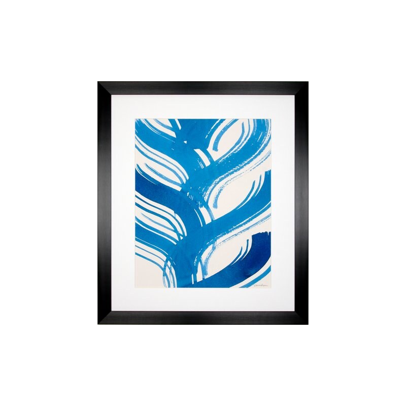 G&C G&C gerahmter Kunstdruck Lam: Macrame Blue Motiv 2 55/65 cm weiß