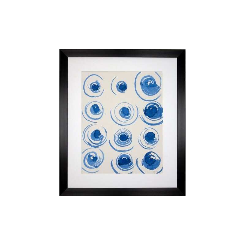 G&C G&C gerahmter Kunstdruck Lam: Macrame Blue Motiv 3 55/65 cm weiß