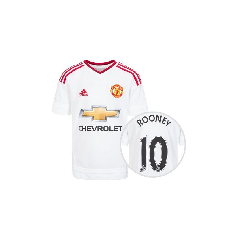 Manchester United Trikot Away Rooney 2015/2016 Kinder adidas Performance weiß 128,152,176