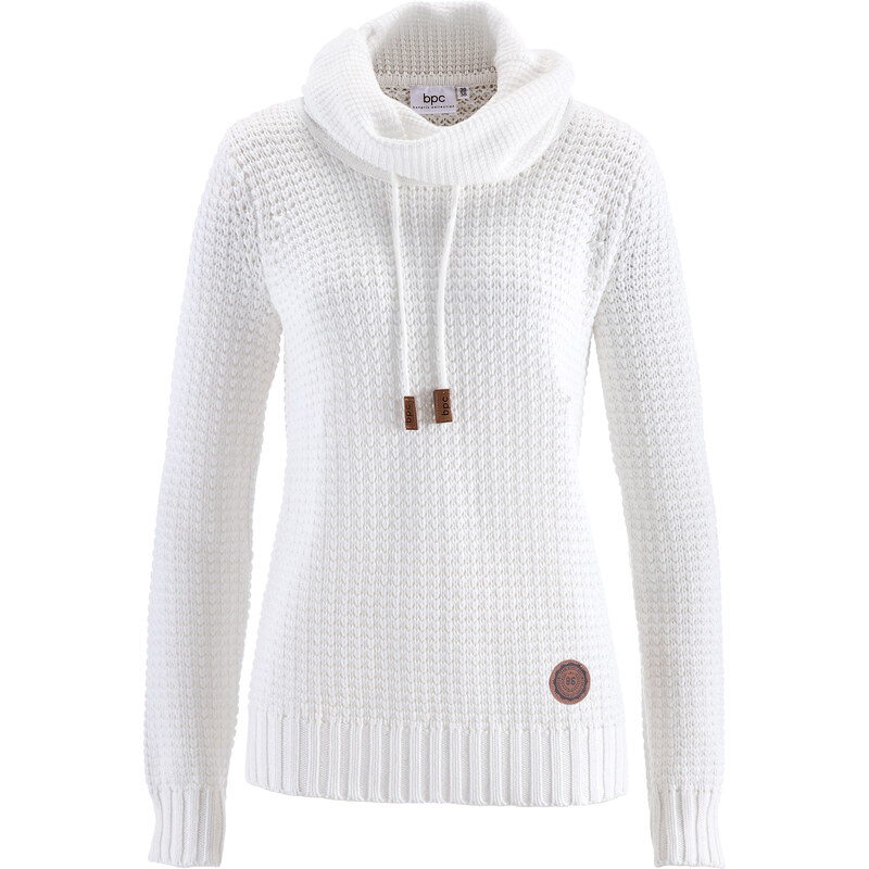 bpc bonprix collection Pullover langarm in weiß für Damen von bonprix