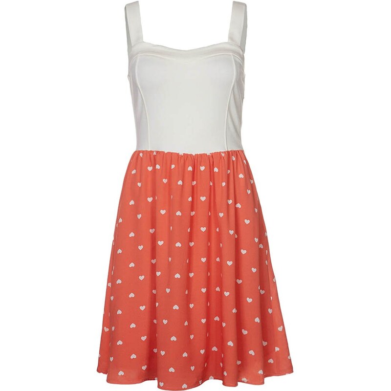 mint&berry Sommerkleid off white/coral