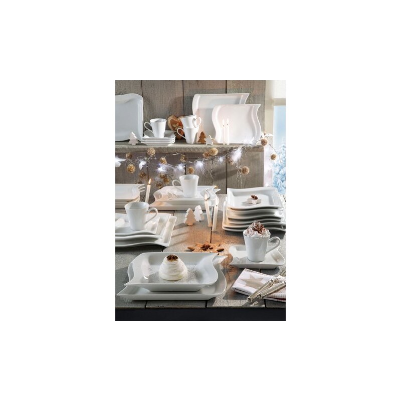 Baur Geschirr-Serie Porzellan Archetto weiß