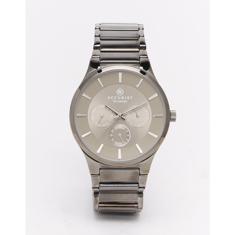 Accurist - Klassische, graue Uhr aus Edelstahl - Grau
