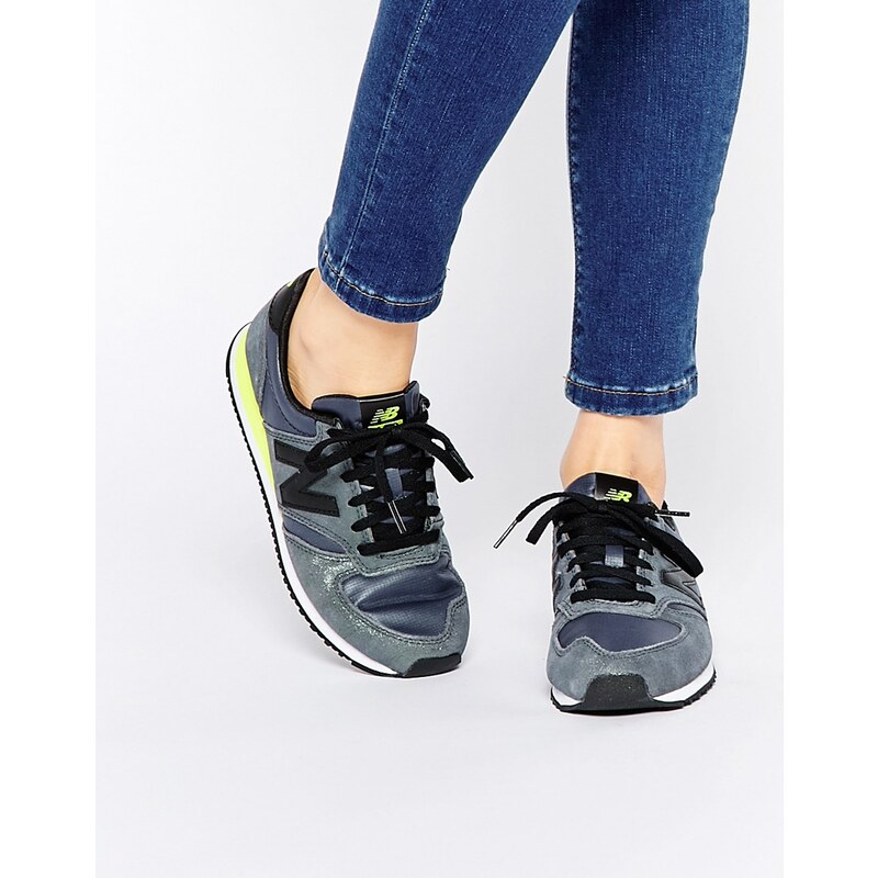 New Balance - Glam 420 - Sneakers aus khakifarbenem Wildleder - Grün