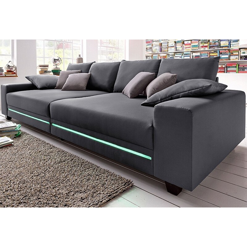 Big-Sofa, wahlweise mit RGB-LED-Beleuchtung
