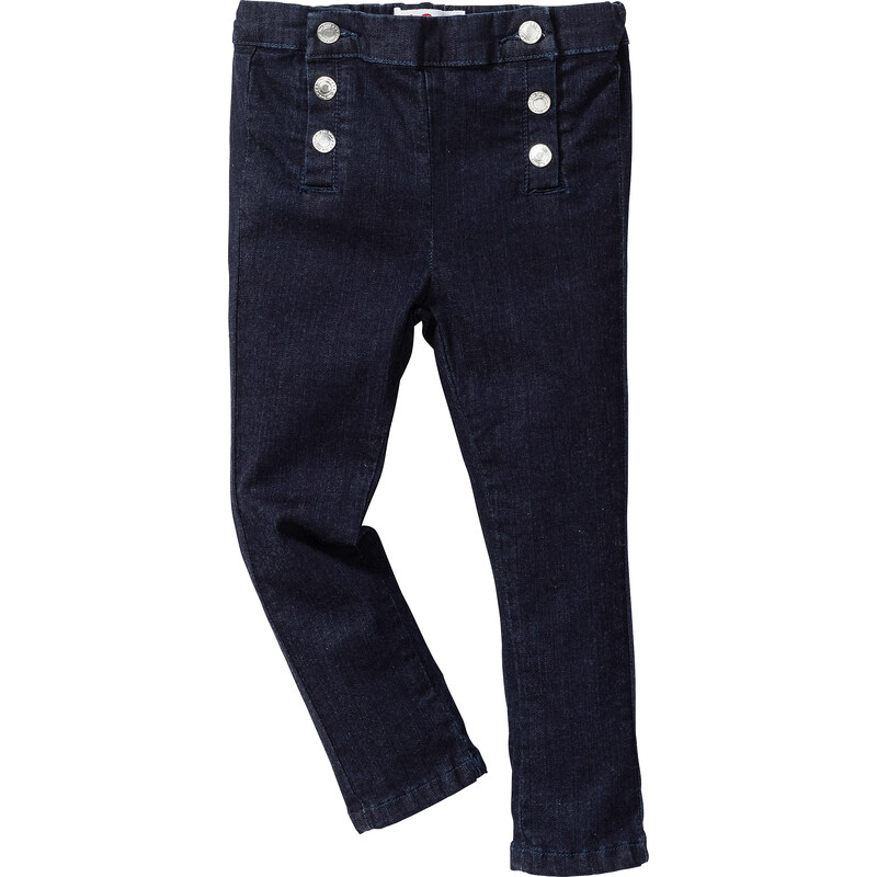 John Baner JEANSWEAR Skinny Jeans mit Knopfleiste, Gr. 80-134 in blau für Mädchen von bonprix