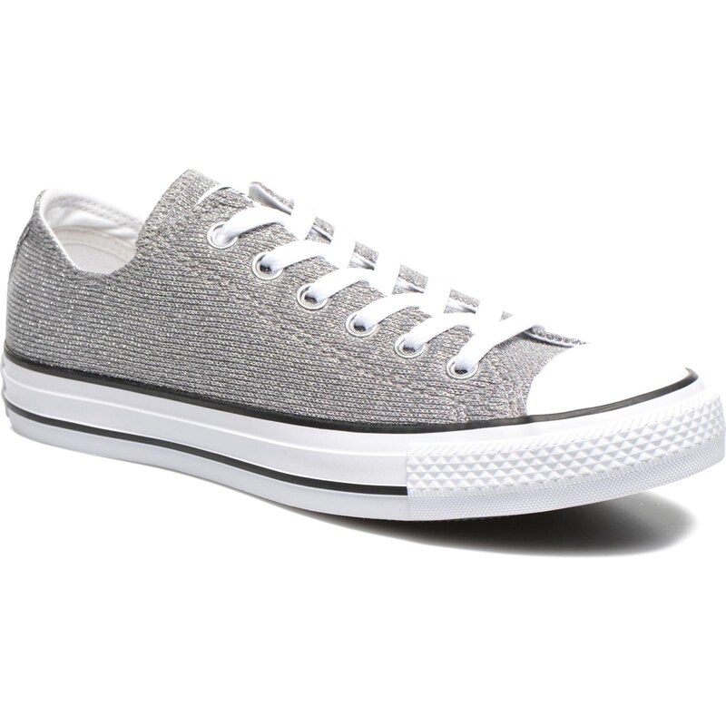 SALE - 20% - Converse - Chuck Taylor All Star Sparkle Knit Ox W - Sneaker für Damen / silber