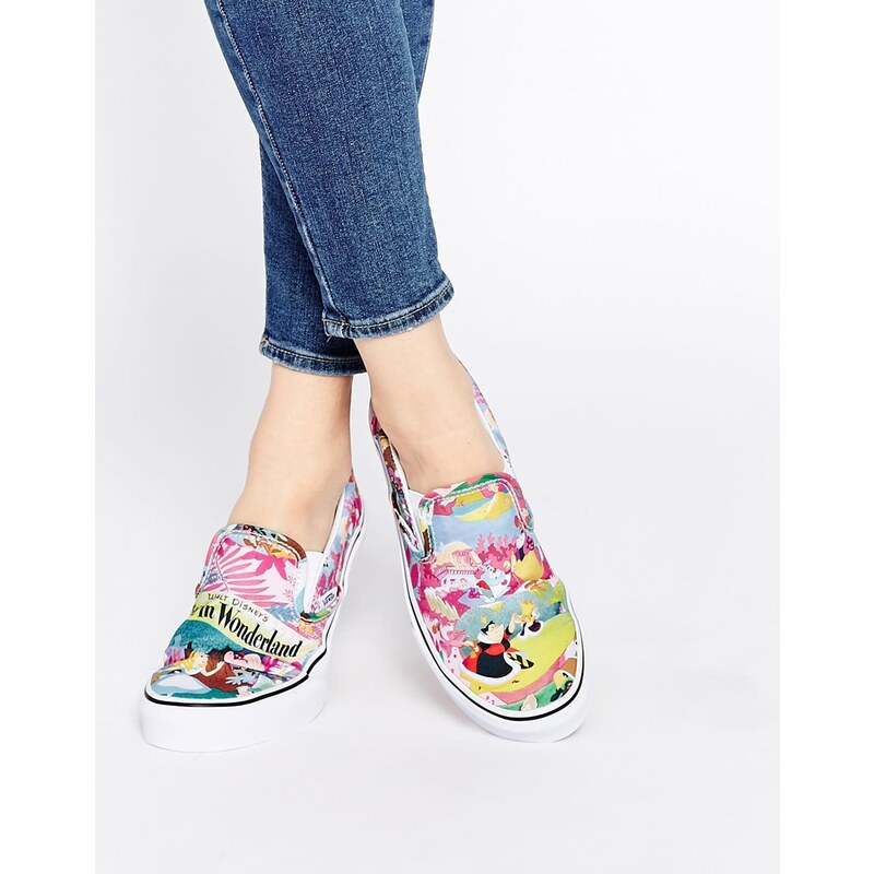 Vans - Disney Alice - Schnürlose Sneakers - Mehrfarbig