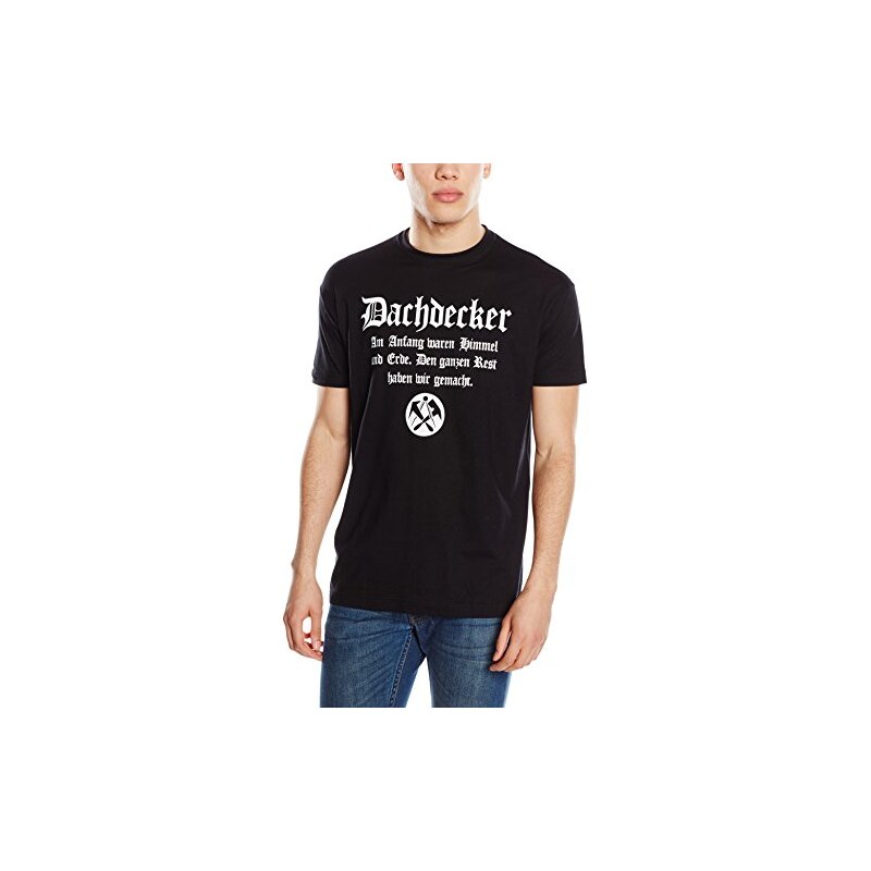 Coole-Fun-T-Shirts Herren T-Shirt Dachdecker