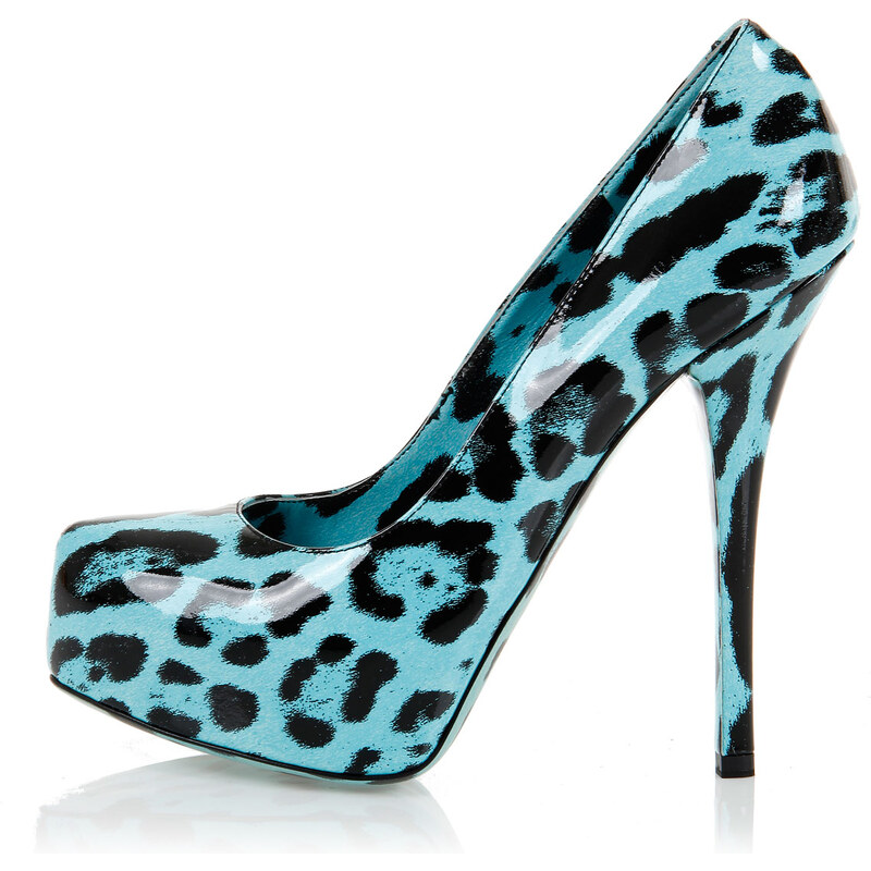 Dolce & Gabbana Patent Leather Pump Shoes Leopard Pattern Frühling/Sommer