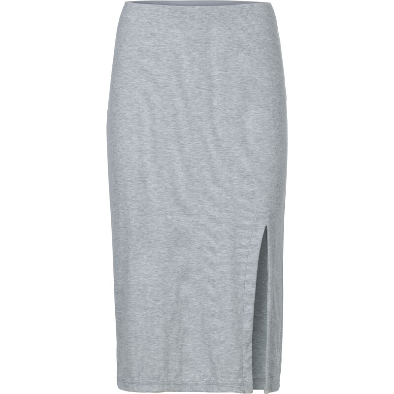 RAINBOW Midi-Shirtrock in grau für Damen von bonprix