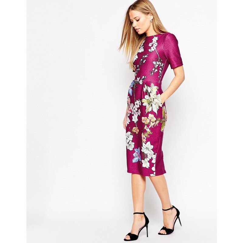 ASOS - Kleid für besondere Anlässe mit floralem Print - Mehrfarbig