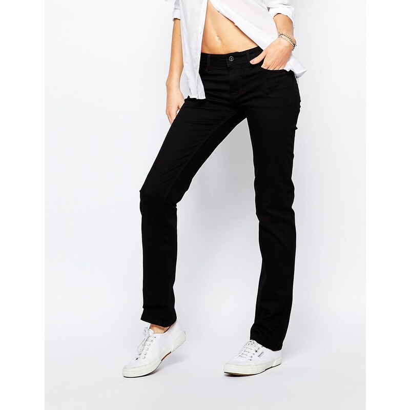 Hilfiger Denim - Suzzy - Gerade Jeans mit mittelhohem Bund - Schwarz