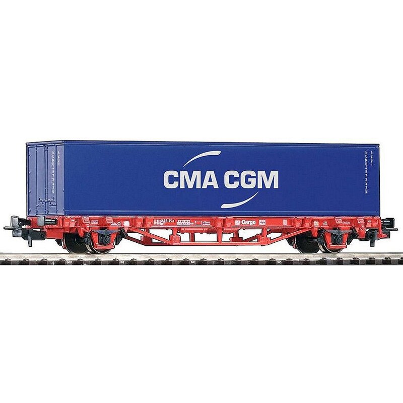 PIKO Güterwagen, »Containerwagen CMA CGM, DB AG - Gleichstrom« Spur H0