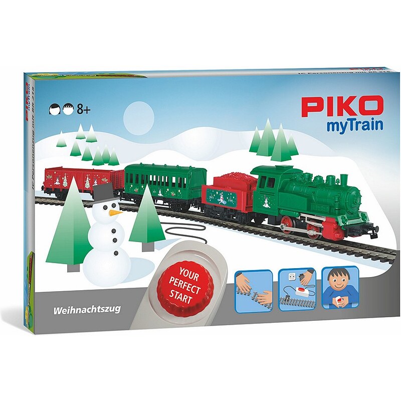 PIKO Modelleisenbahn Startset, »PIKO myTrain, Weihnachten mit Dampflok, DB - Gleichstrom« Spur H0