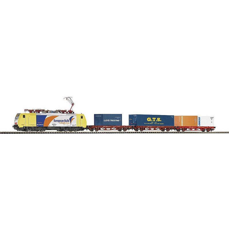PIKO Modellbahn Startpaket, »Start-Set Containerzug BR 189 + 3 Wagen, FS - Gleichstrom« Spur H0