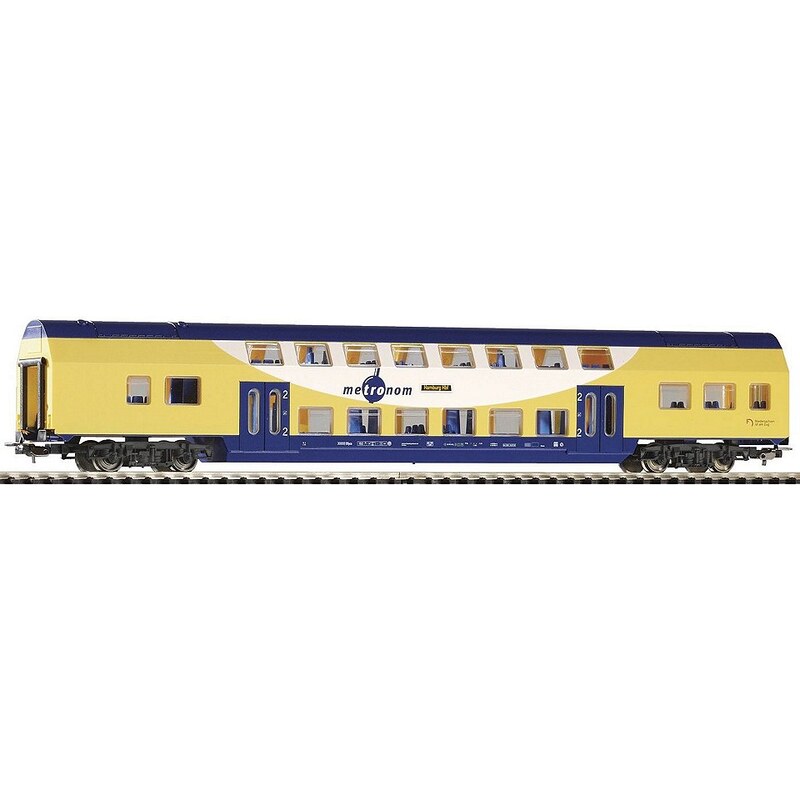 PIKO Personenwagen, »Doppelstock Personenwagen 2. Klasse, Metronom - Gleichstrom« Spur H0