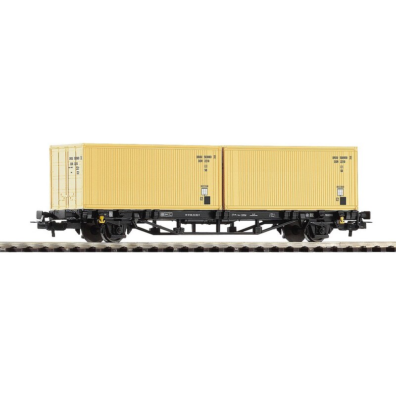 PIKO Güterwagen, »Containerwagen Lgs579 DR-Container - Gleichstrom« Spur H0