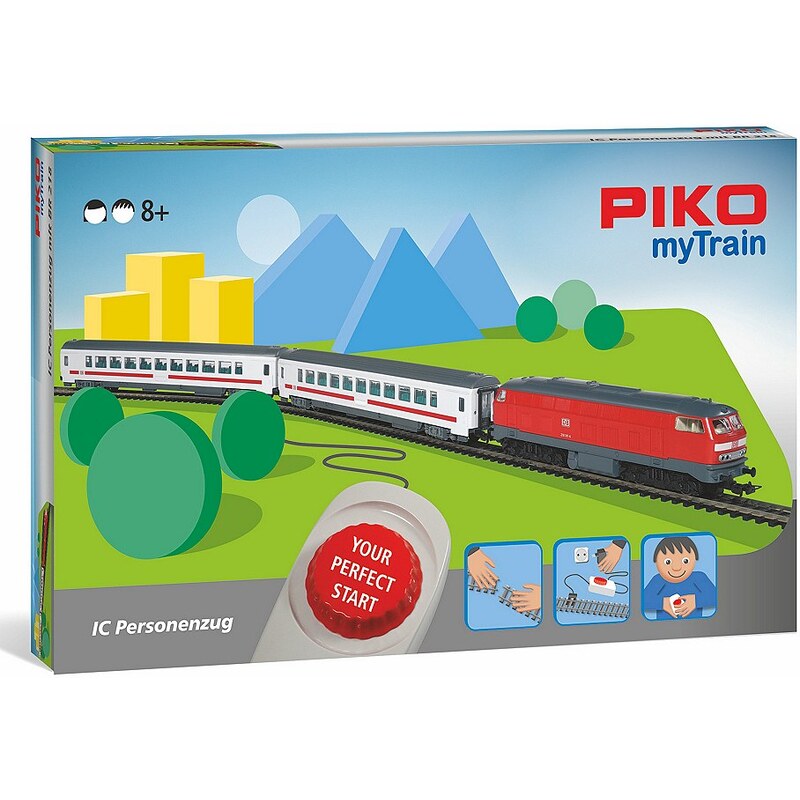 PIKO Modelleisenbahn Startset, »PIKO myTrain, IC-Zug, DB AG - Gleichstrom« Spur H0
