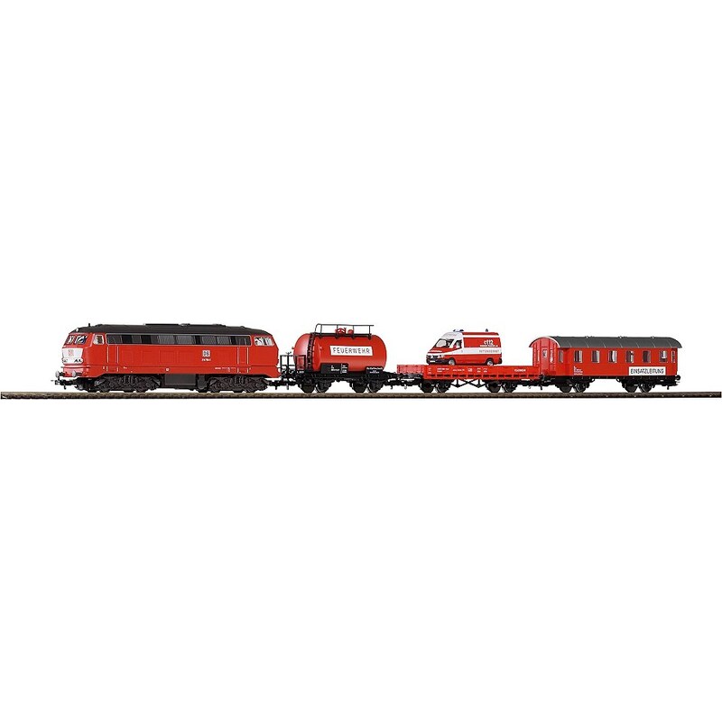 PIKO Modelleisenbahn Startpaket, »Start-Set Feuerwehr - Gleichstrom« Spur H0