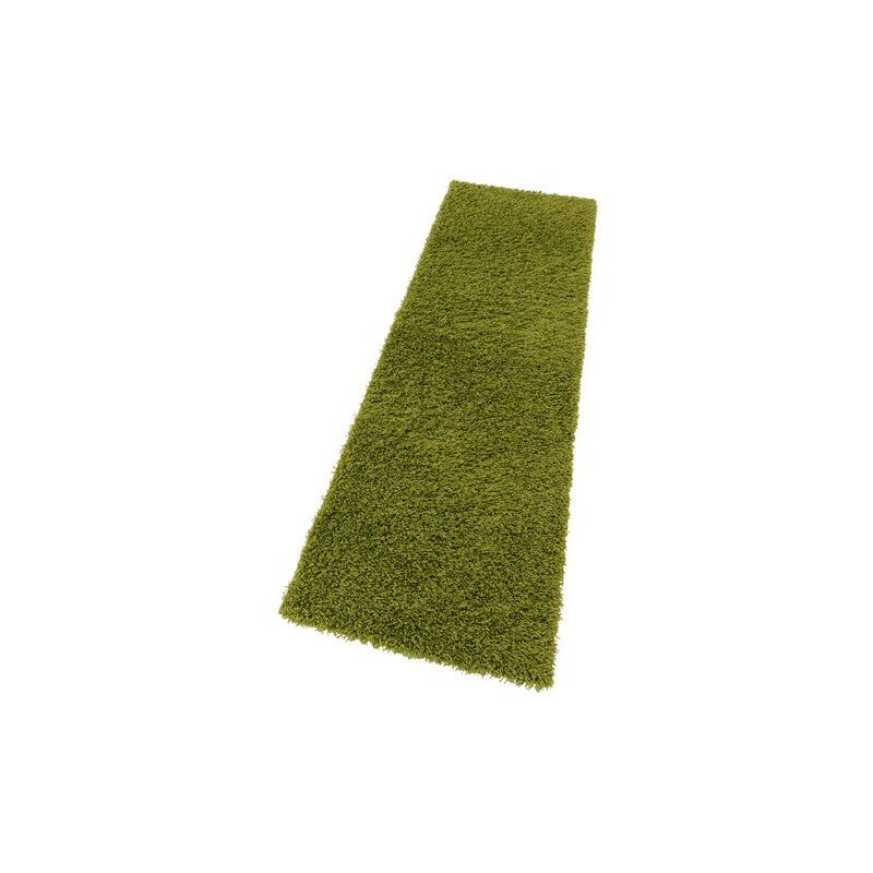 Bruno Banani Hochflor-Läufer Shaggy 50 Höhe 50 mm maschinell getuftet grün 11 (B/L: 67x230 cm),13 (B/L: 90x250 cm)