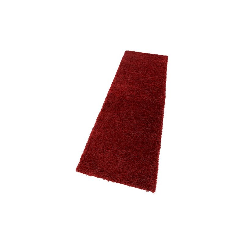 Bruno Banani Hochflor-Läufer Shaggy 50 Höhe 50 mm maschinell getuftet rot 11 (B/L: 67x230 cm),13 (B/L: 90x250 cm)
