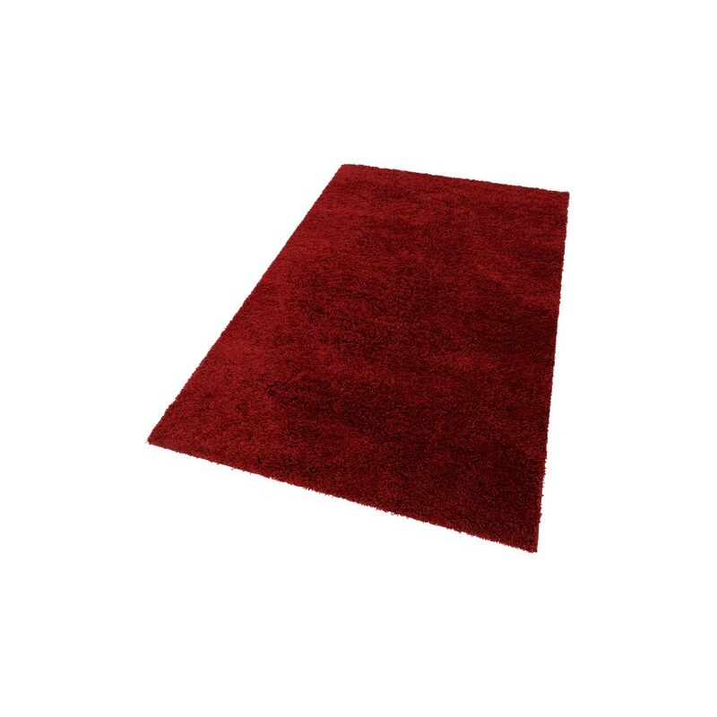 Hochflor-Teppich Shaggy 50 Höhe 50 mm gewebt Bruno Banani rot 2 (B/L: 70x140 cm),3 (B/L: 120x180 cm),6 (B/L: 200x290 cm),7 (B/L: 240x320 cm)
