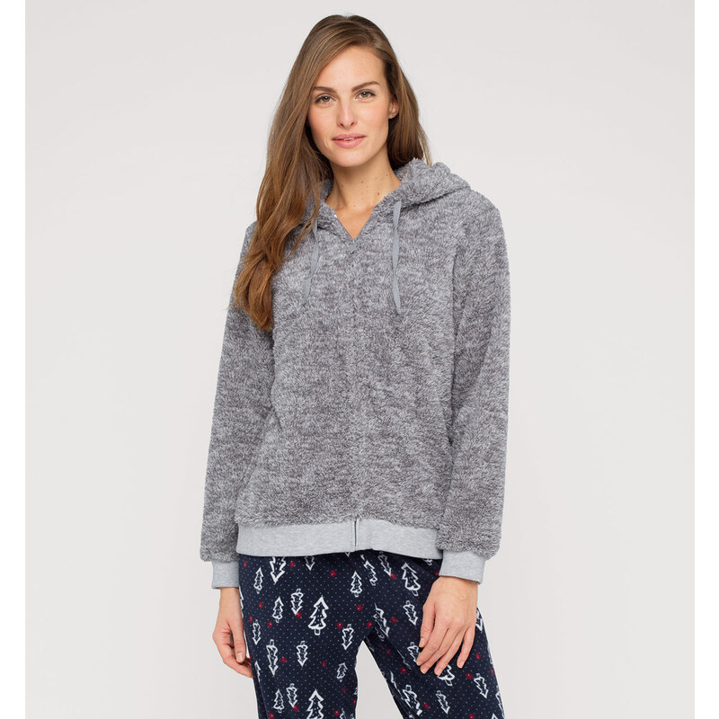 C&A Pyjamajacke in Grau