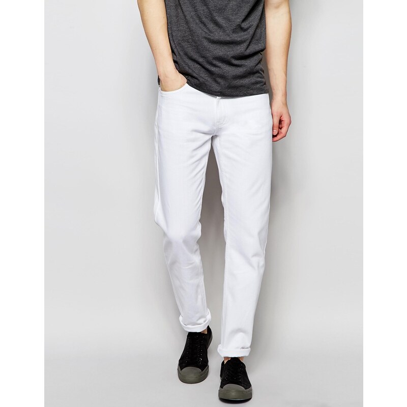 Wood Wood - Weiße Jeans in regulärer Passform - Weiß