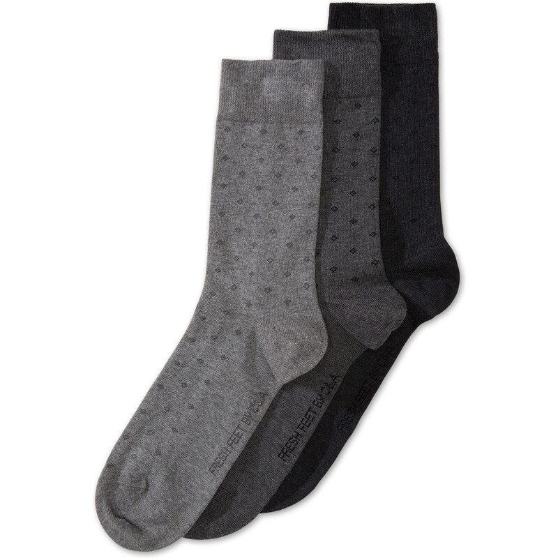 C&A Socken mit Rautenmuster in Grau
