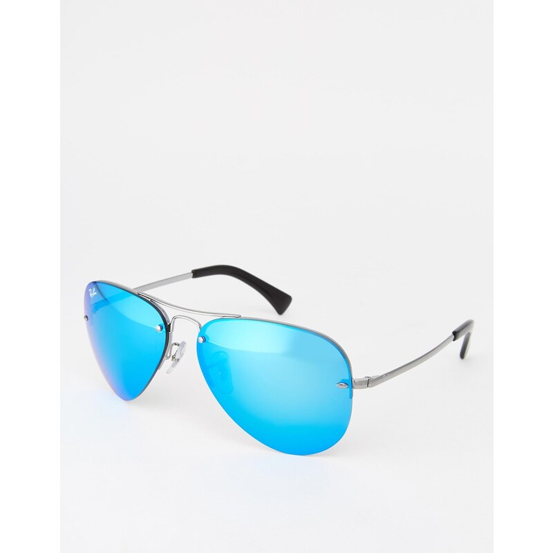 Ray-Ban - Pilotensonnenbrille mit Spiegelgläser - Blau