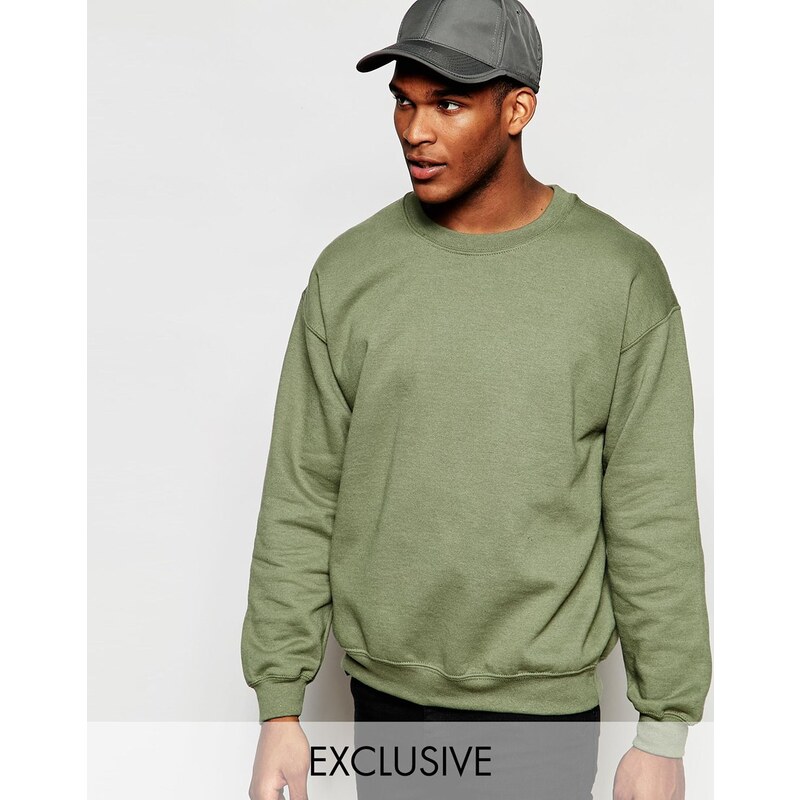Reclaimed Vintage - Übergroßes Sweatshirt - Grün