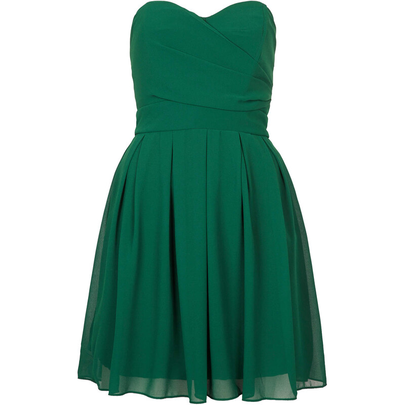 Topshop Bandeau-Kleid aus Chiffon von TFNC - Grün