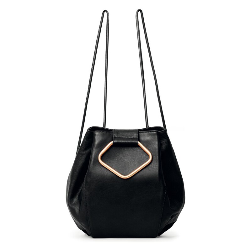 Gretchen Oyster Backpack - Midnight Black / Gold