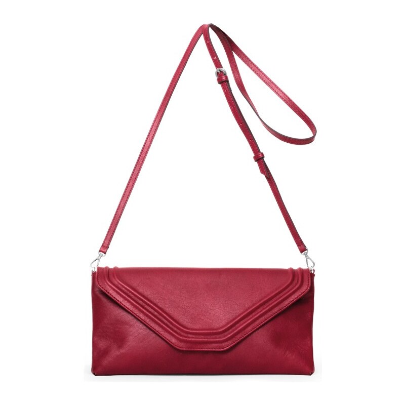 Gretchen Coral Clutch - Royal Red