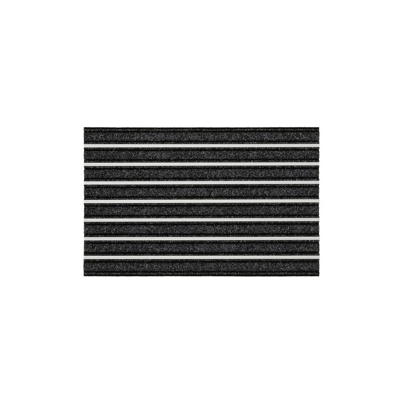 HANSE HOME Schmutzfangmatte mit Aluminium-Profil strapazierfähig In- und Outdoor geeignet schwarz 15 (B/L: 47x75 cm)