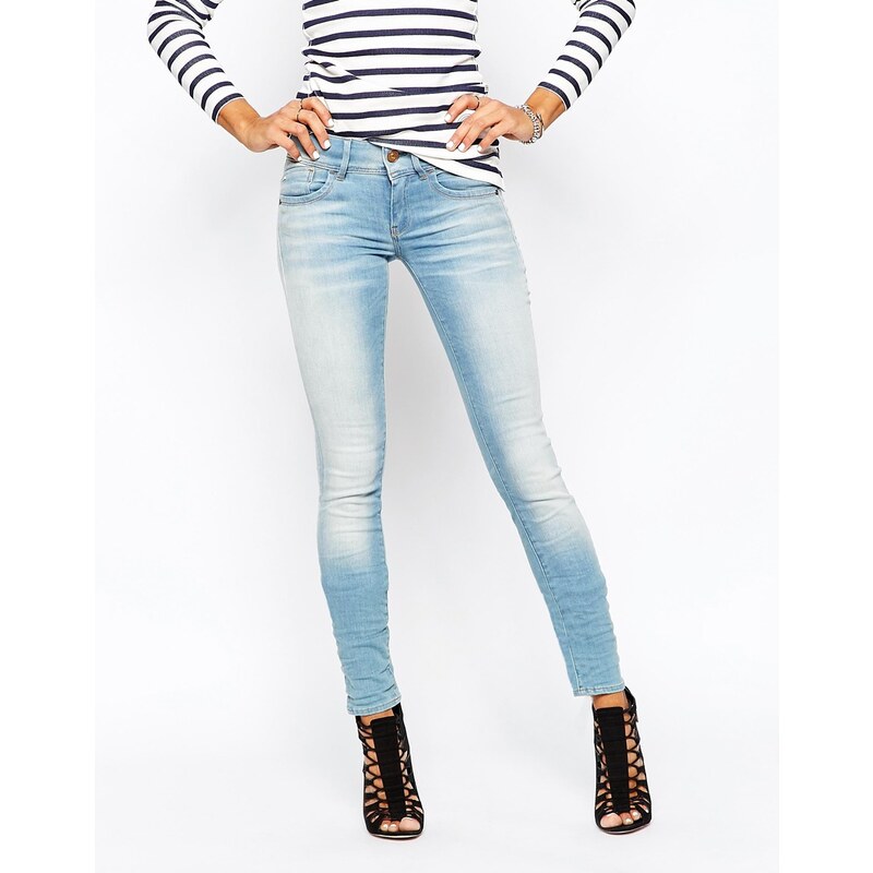 G Star - Lynn - Skinny Jeans mit mittlerem Bund - Blau