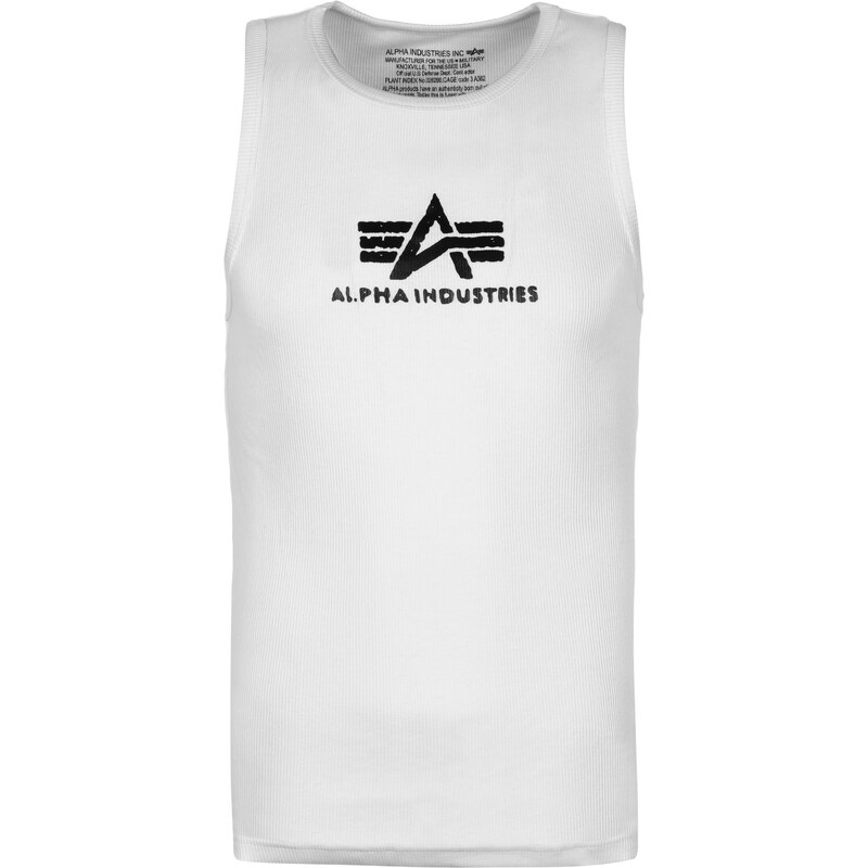 Alpha Industries Logo Tanktop white/black