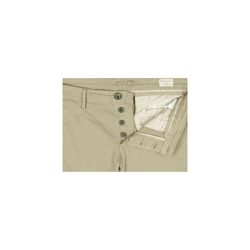 Selected One Luca Chino Hose greige