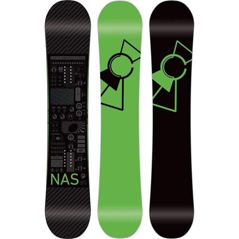 Capita Nas 157 Wide Snowboard black/green