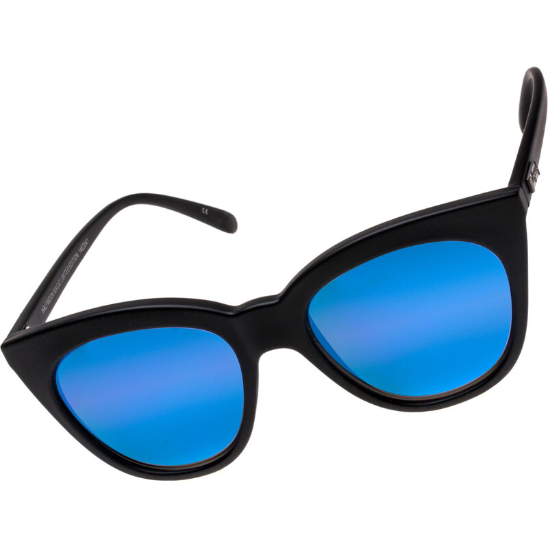 Le Specs Halfmoon Magic Sonnenbrille black rubber/purple